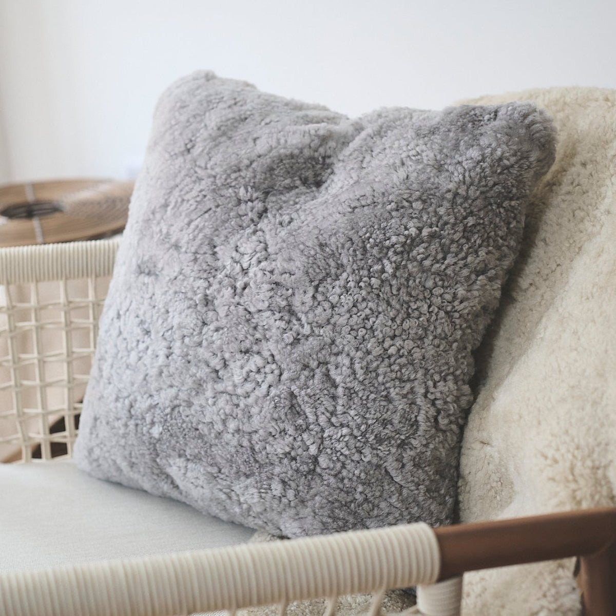 Grey Shearling