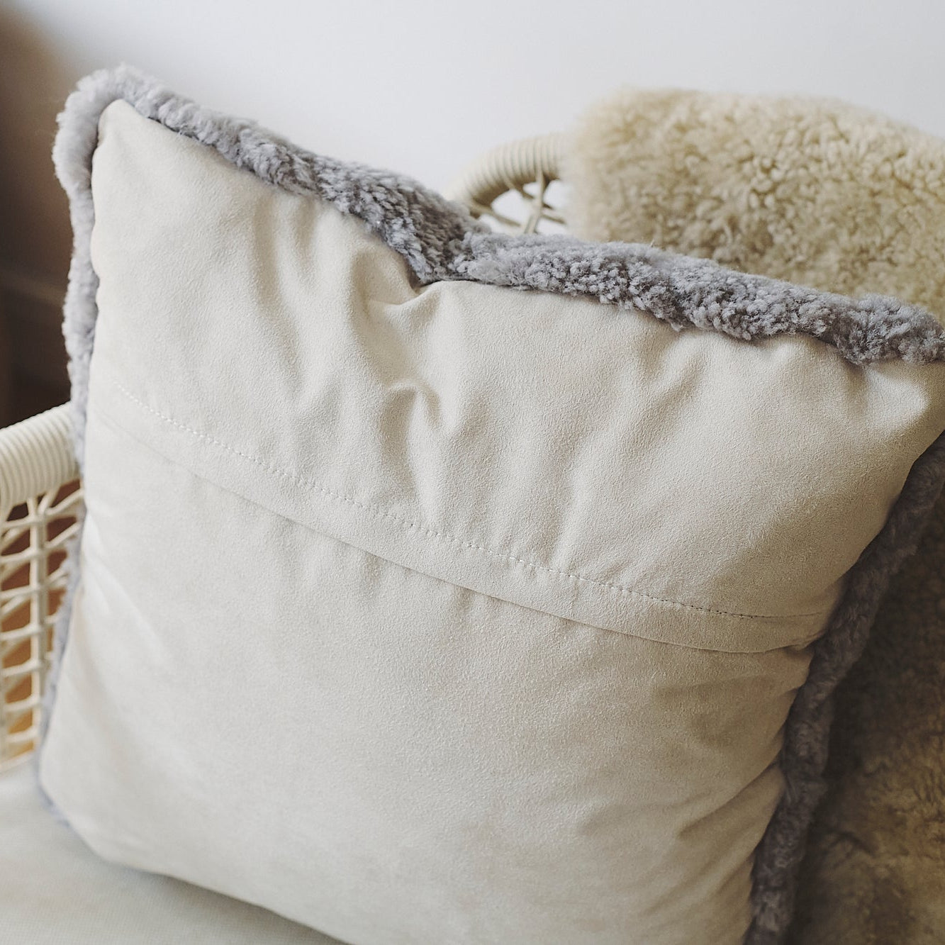 Grey Shearling
